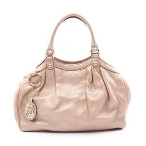 Gucci Sukey Handbag leather beige